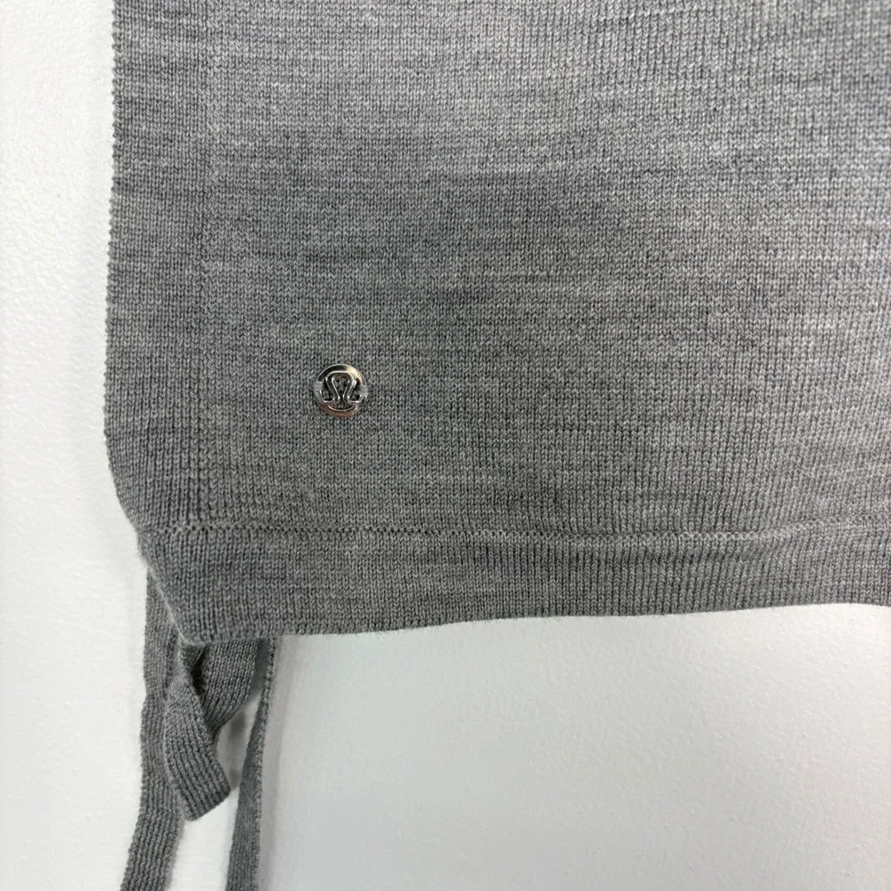 Lululemon Women Poncho‎ Hoodie O/S Grey Merino Wool Forward Flow Poncho